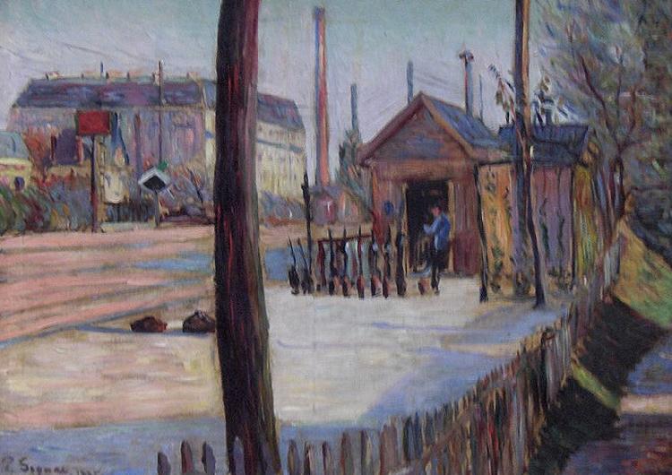 Railway junction near Bois Colombes, Paul Signac